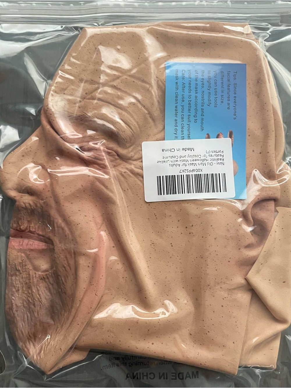 New Realistic old man mask